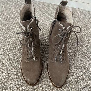 Dolce Vita Lace up Wedge Booties